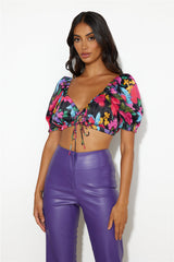 FINDERS KEEPERS Aubrey Top Midnight Floral