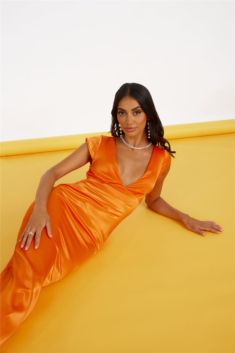 Looking For Style Maxi Dress Orange