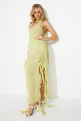 LIONESS Rendezvous Skirt Lime