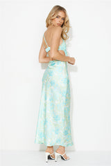Main Muse Satin Maxi Dress Green