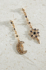 Moon And Stars Earrings Gold