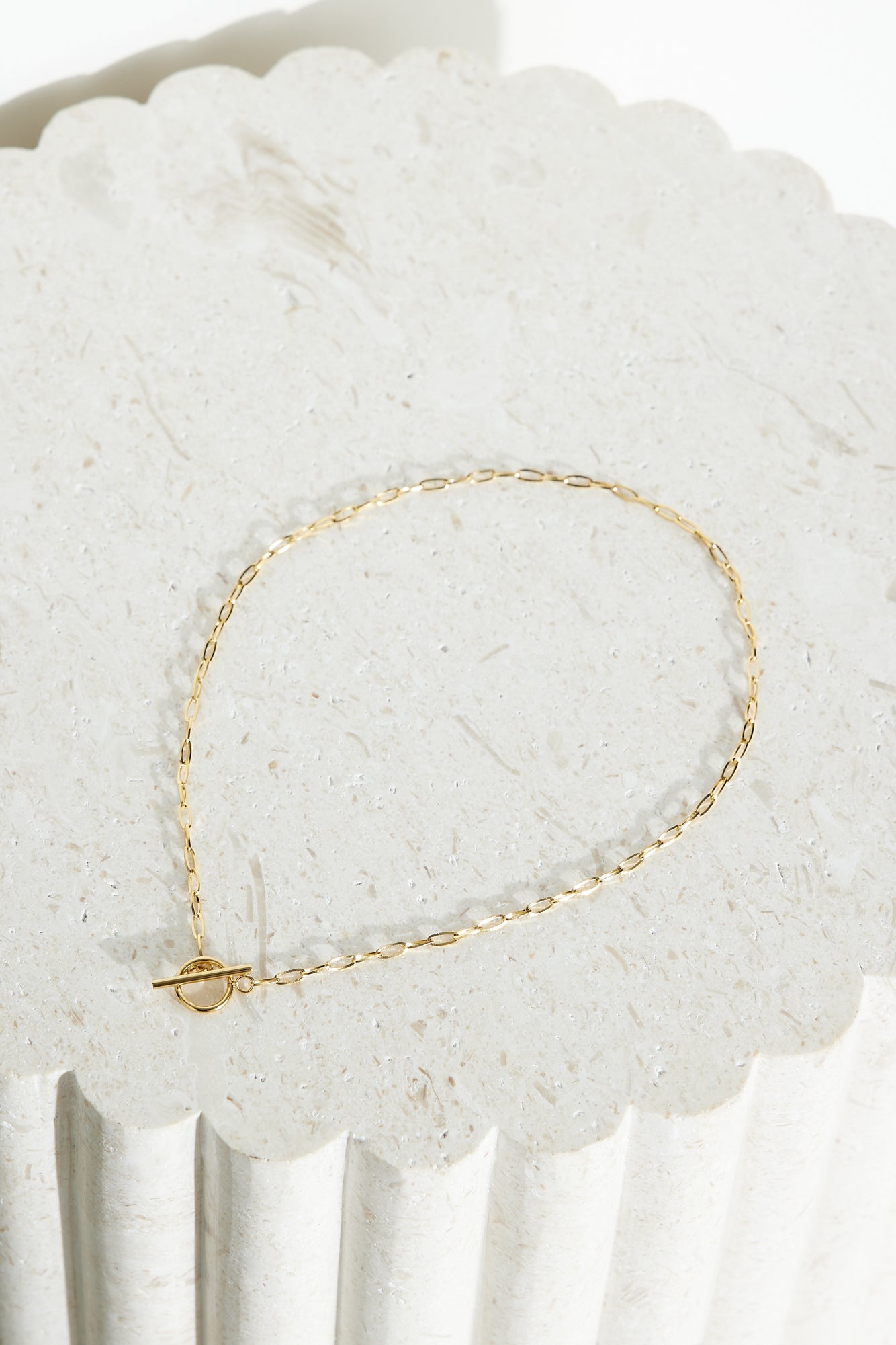 18k Gold Plated Hearted Memoirs Necklace Gold