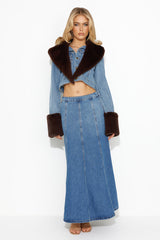 LIONESS Smokeshow Denim Jacket Duke Blue