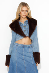 LIONESS Smokeshow Denim Jacket Duke Blue