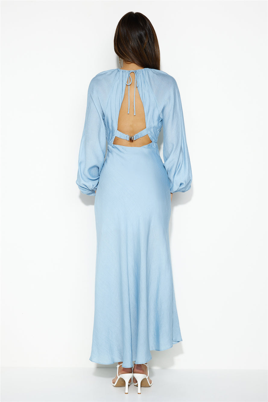 Daydream Retreat Midi Dress Blue