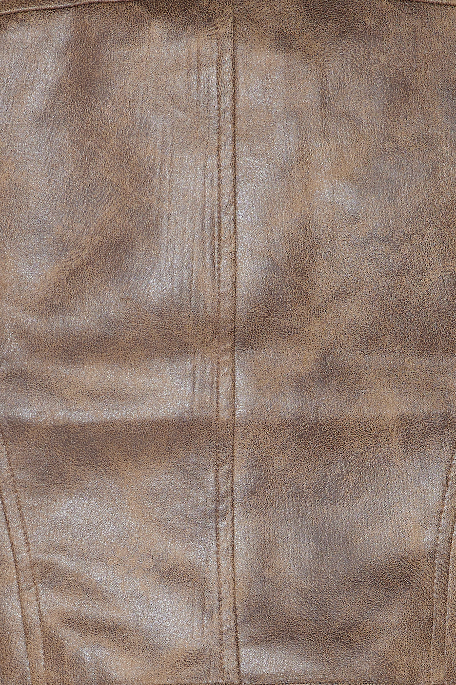 LIONESS Bella Moto Jacket Chocolate