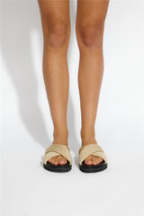 BILLINI  Zira Slides Natural Rope Black