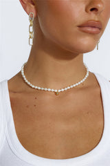Gold Link Chain Earrings Gold