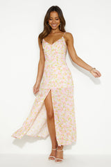 HELLO MOLLY Skipping Fields Maxi Dress Pink