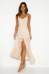 HELLO MOLLY Skipping Fields Maxi Dress Pink
