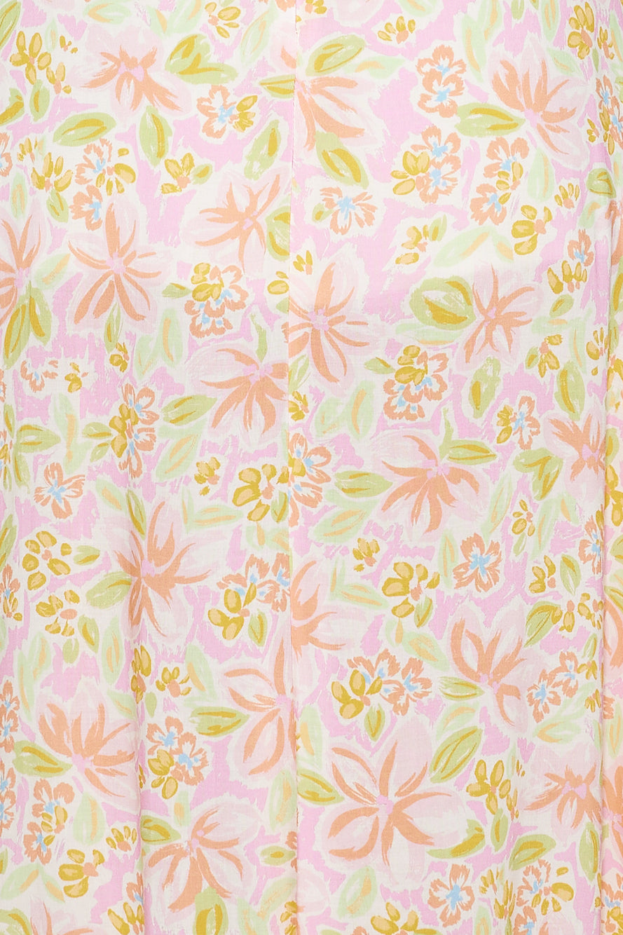 HELLO MOLLY Skipping Fields Maxi Dress Pink