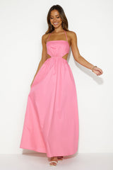 HELLO MOLLY Should We Go Maxi Dress Pink