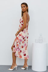 Calm It Down Midi Dress Rose