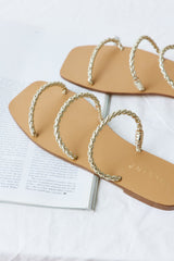 BILLINI Oceania Slides Gold Metallic