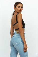 Adoring Life Crop Black