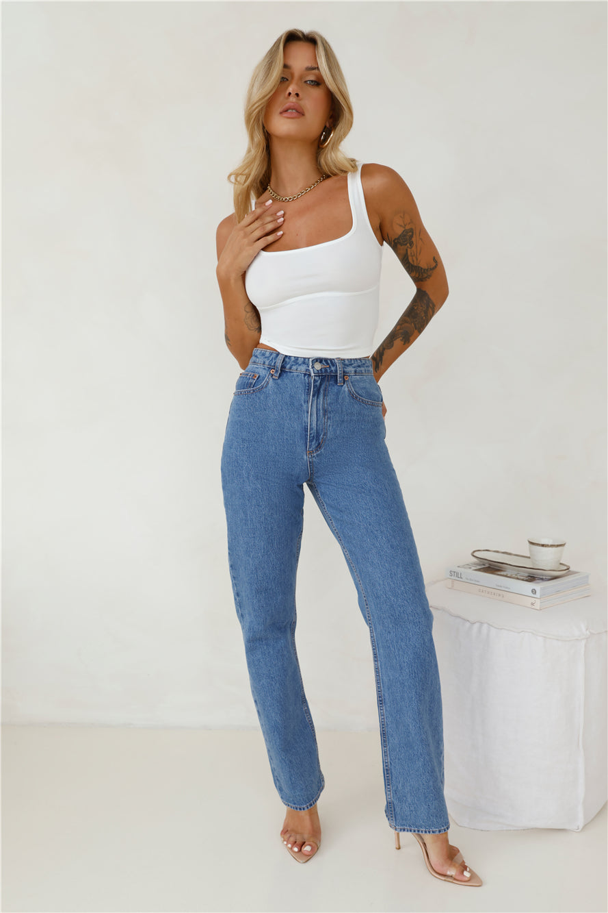 Ideal Match Crop Top White