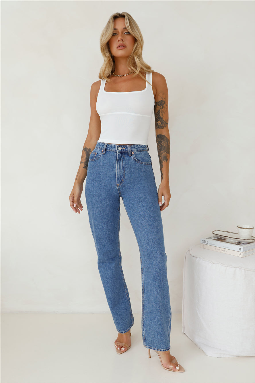 Ideal Match Crop Top White