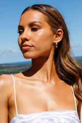 Fluid Form Earrings Gold