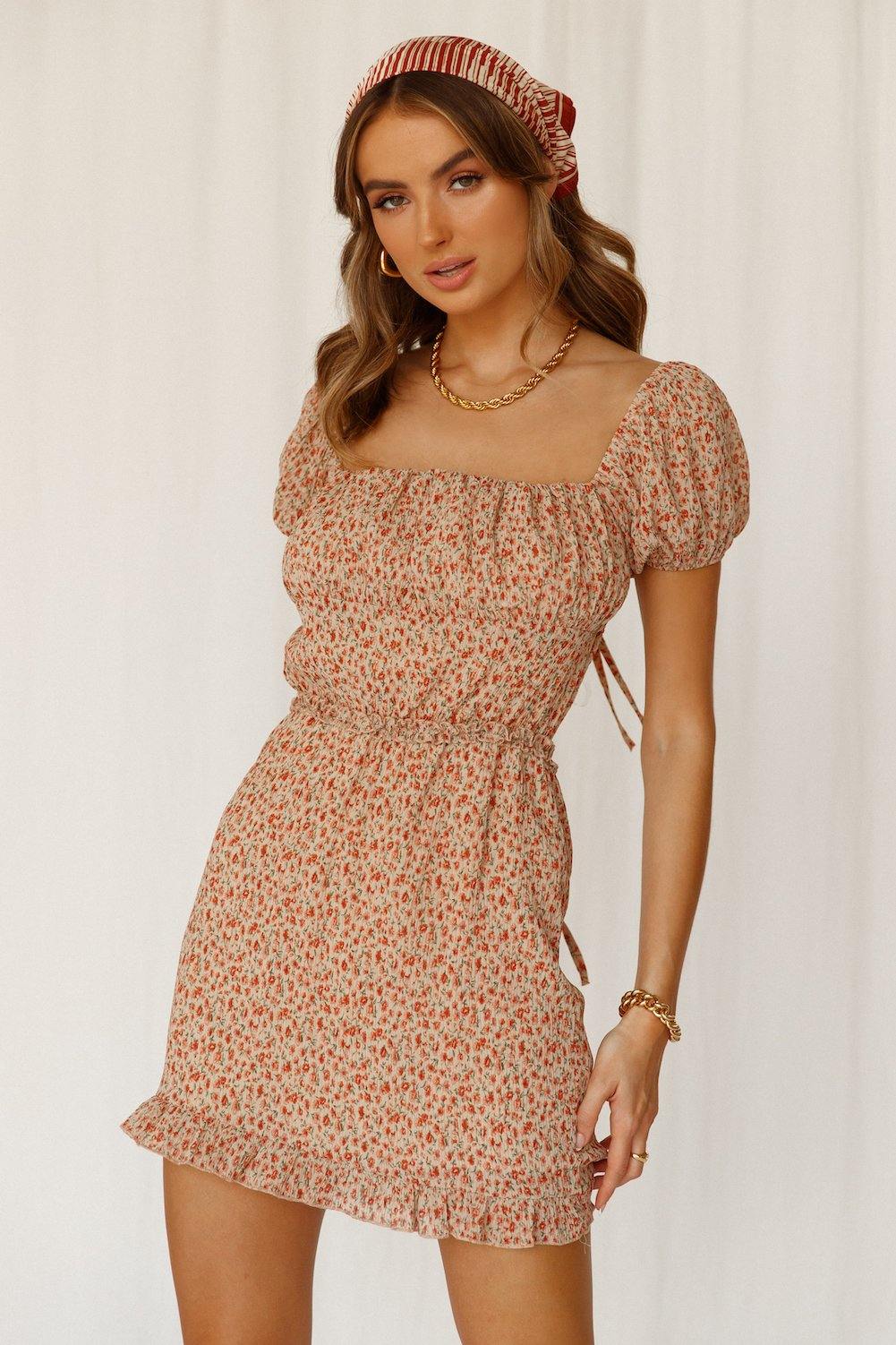 Make It About Me Dress Beige