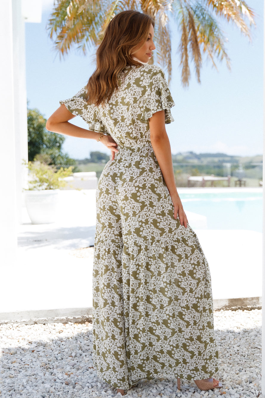 Nature Strikes Jumpsuit Olive
