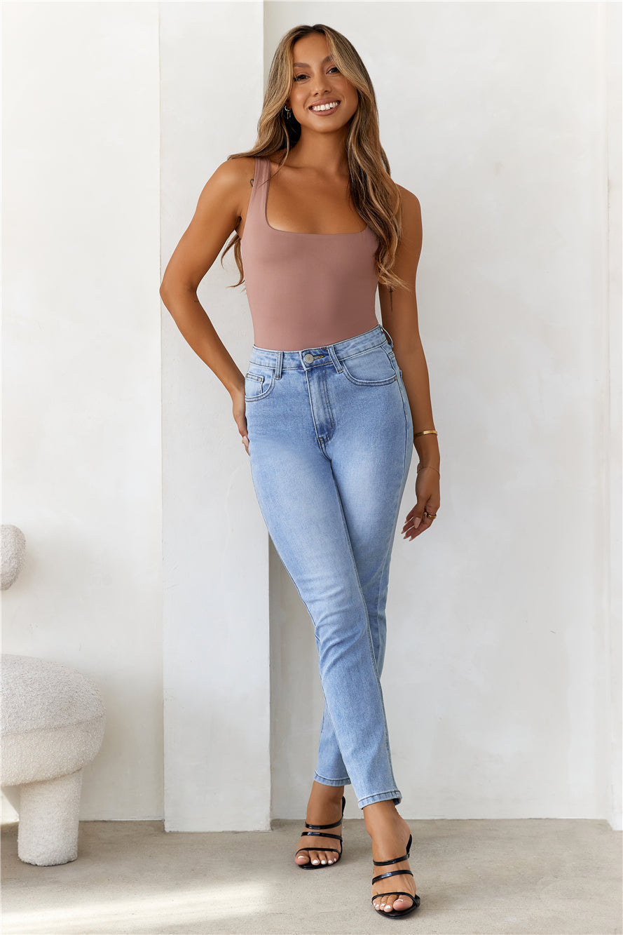 BASE Everyday Staple Singlet Top Mocha