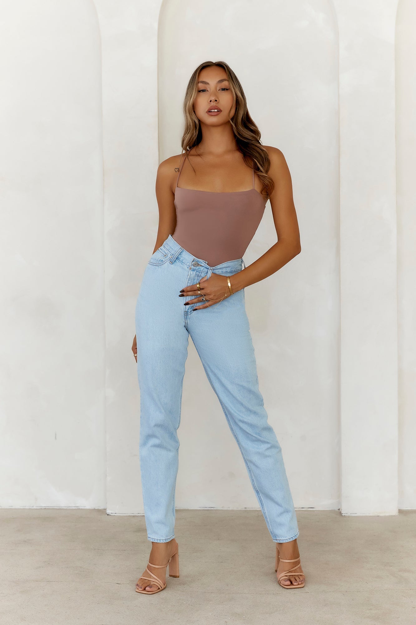 BASE Day To Night Longline Top Mocha