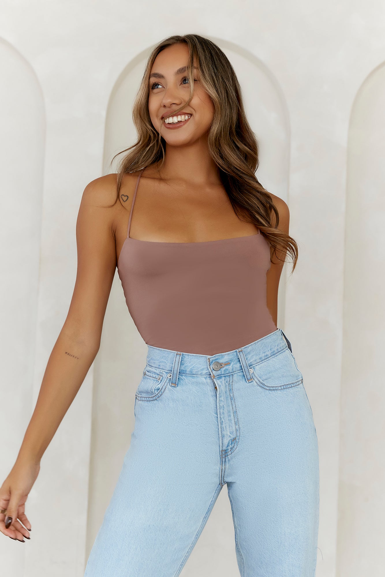 BASE Day To Night Longline Top Mocha