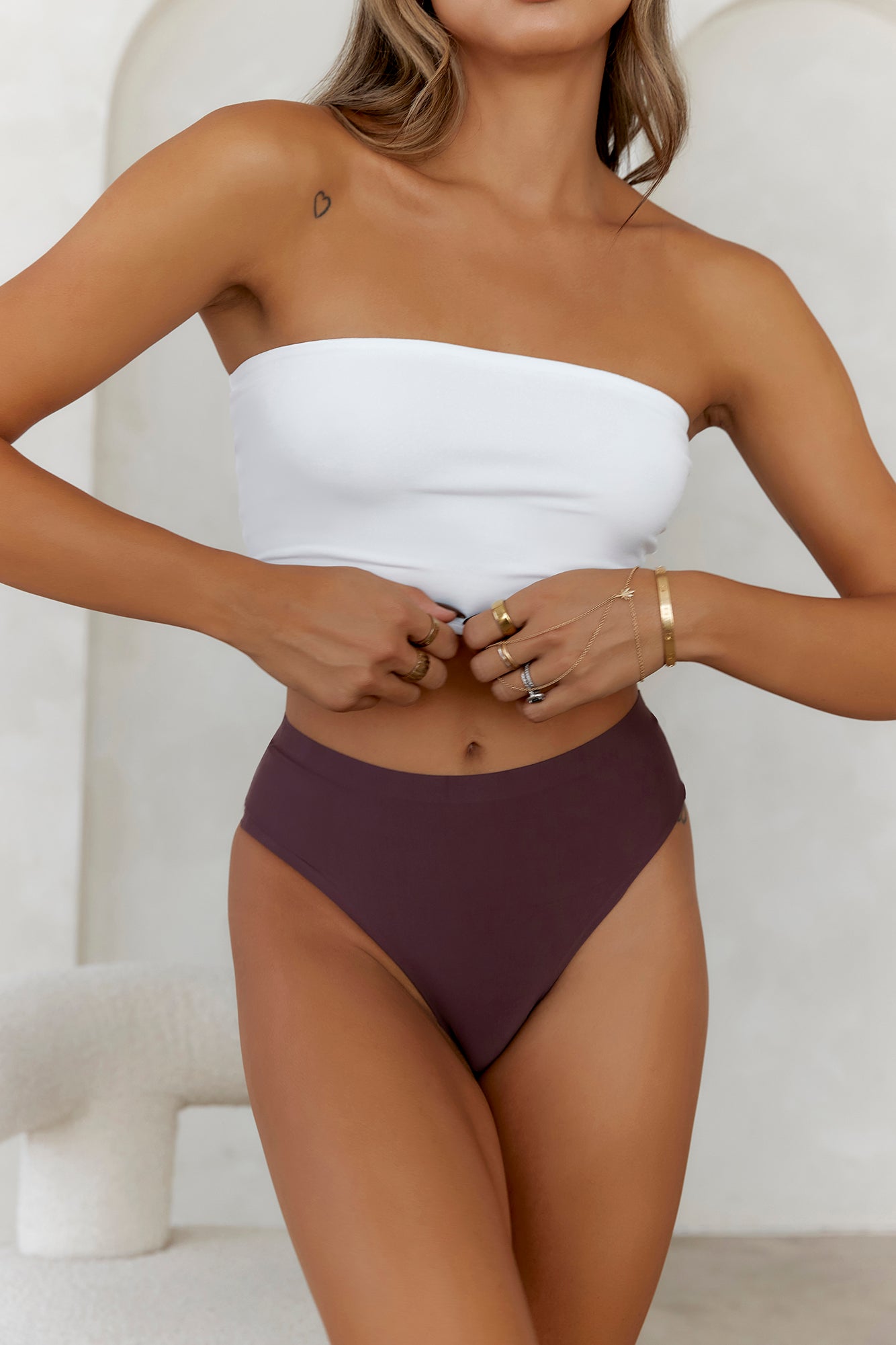 HELLO MOLLY BASE Mix And Match Bandeau White
