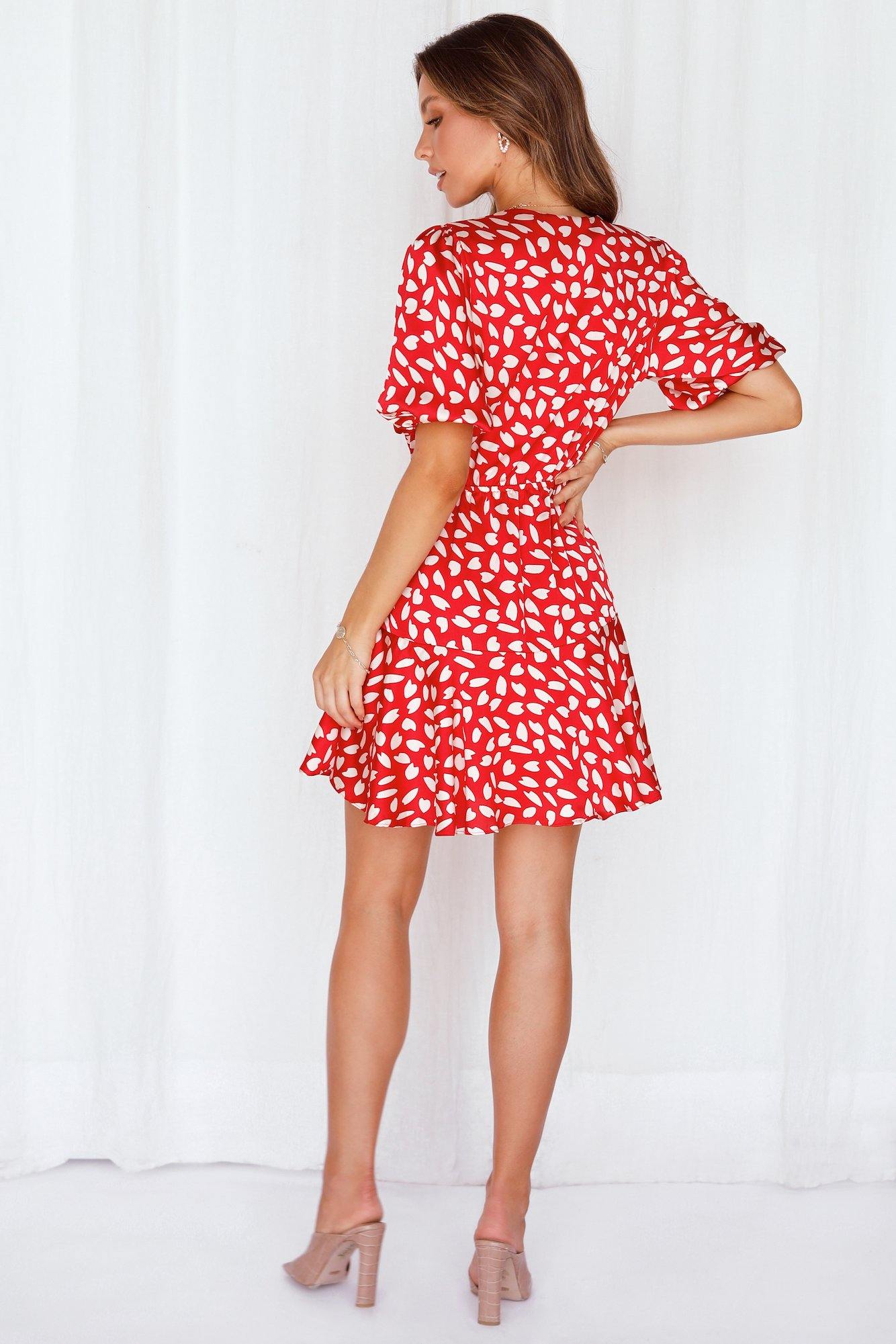 Dainty Dreams Dress Red