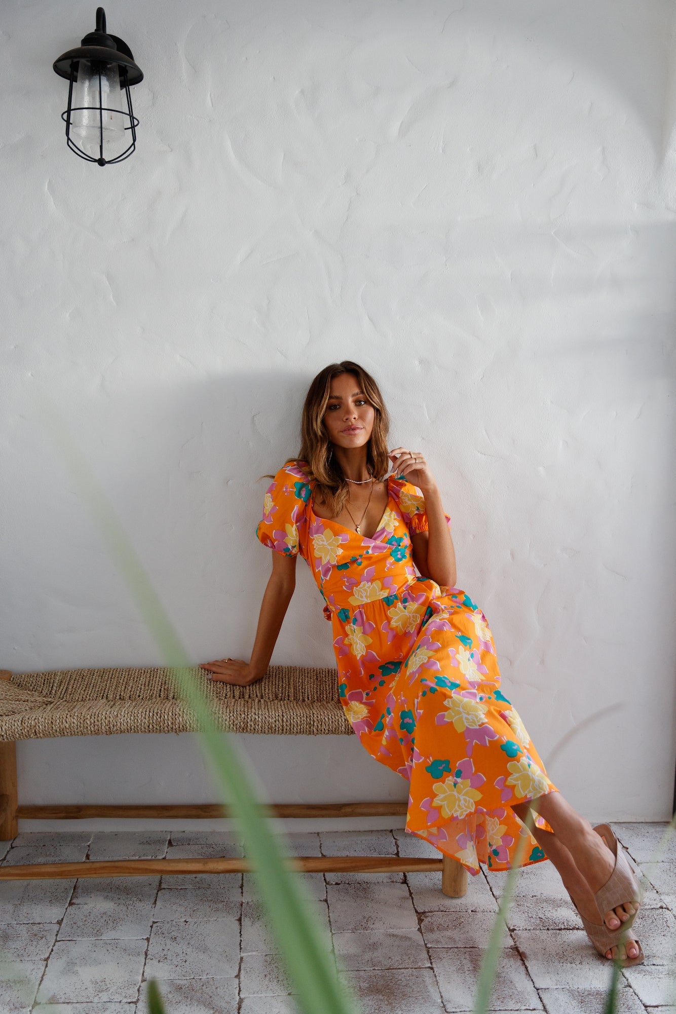 Neon Gardens Midi Dress