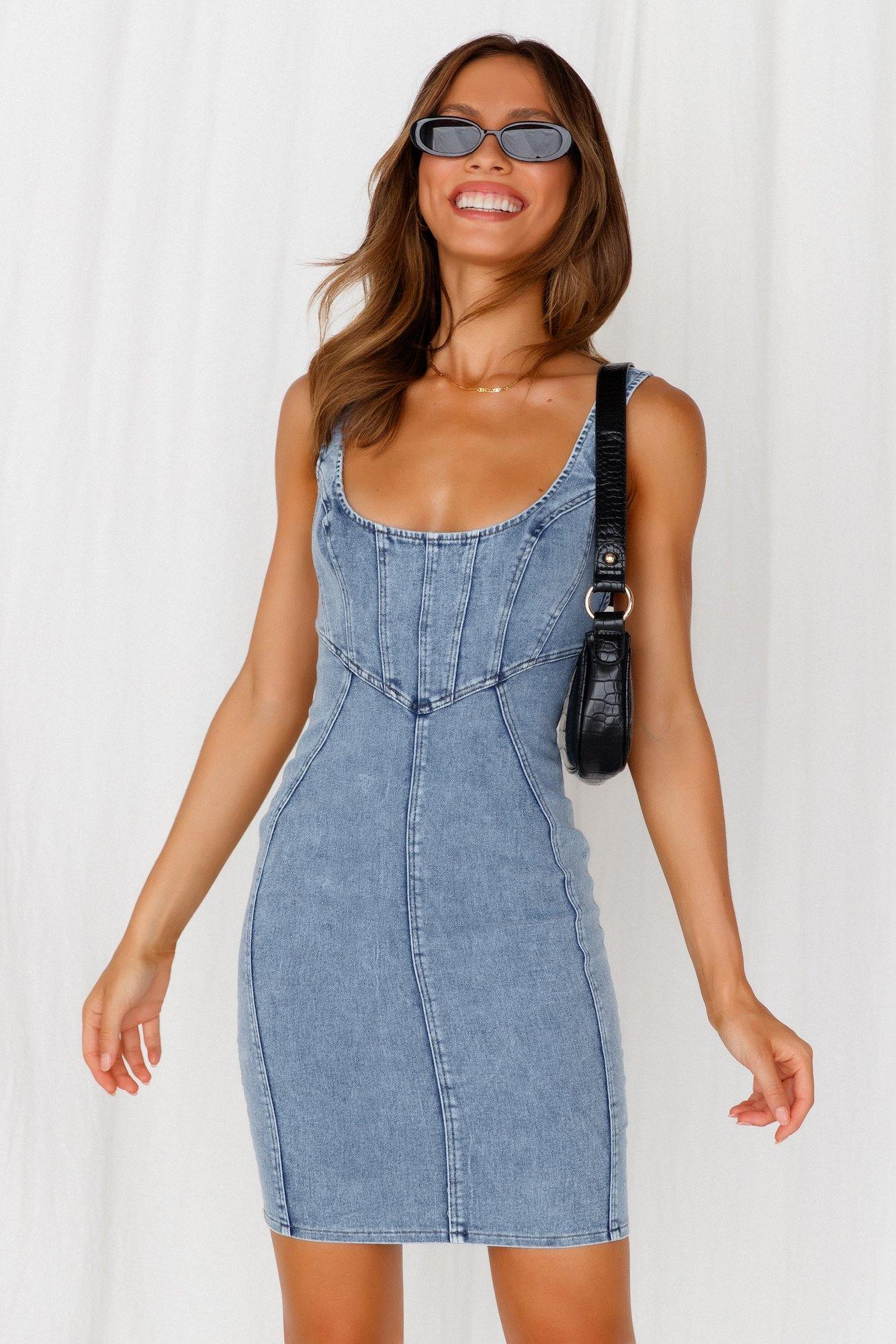 Elite Dancer Dress Washed Blue