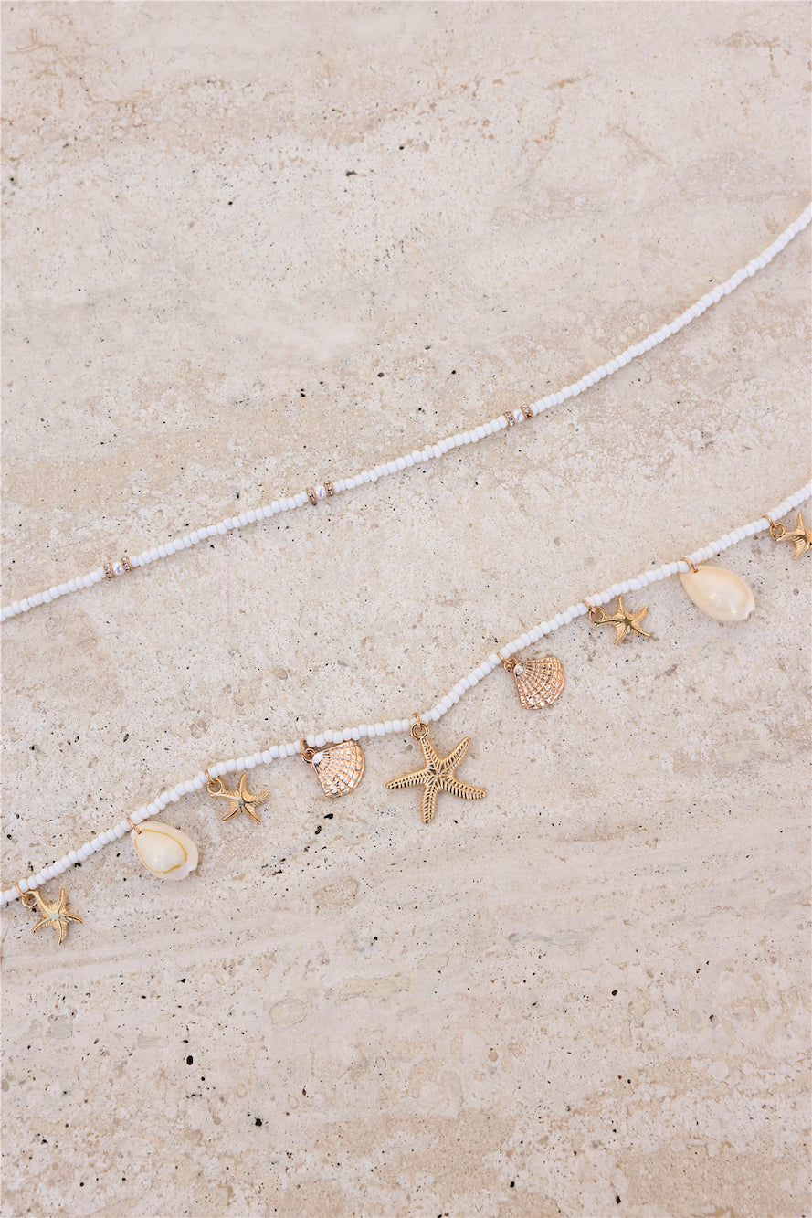 Babe Of Sunshine Waist Chains 2pk White