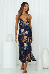 No Yesterday Maxi Dress Navy