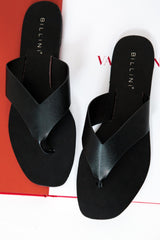 BILLINI Gray Slides Black