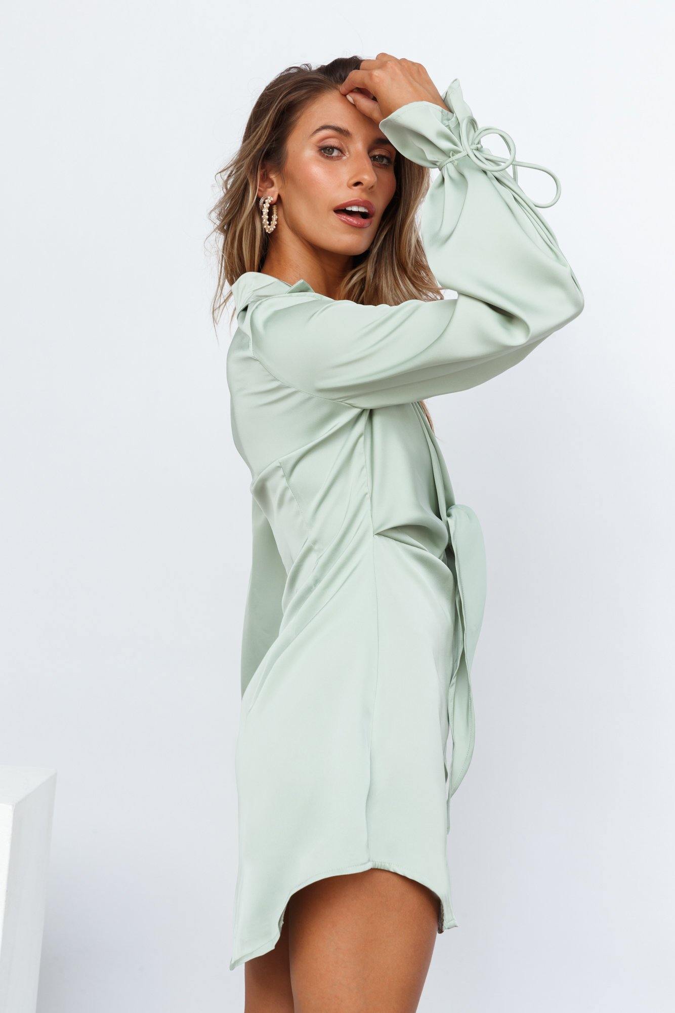 Divine Time Dress Sage