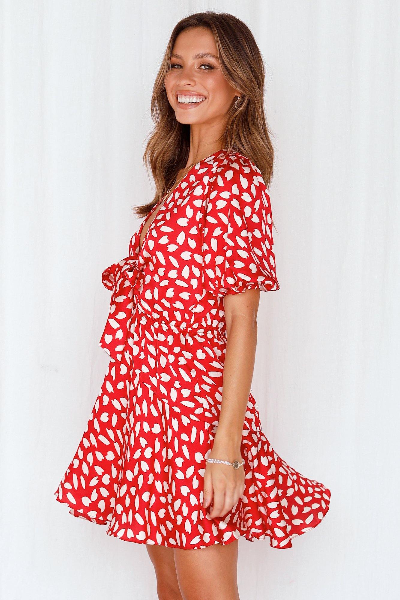 Dainty Dreams Dress Red