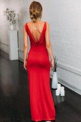 Bullseye Maxi Dress Red