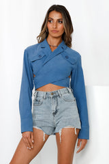Hot For Love Jacket Navy