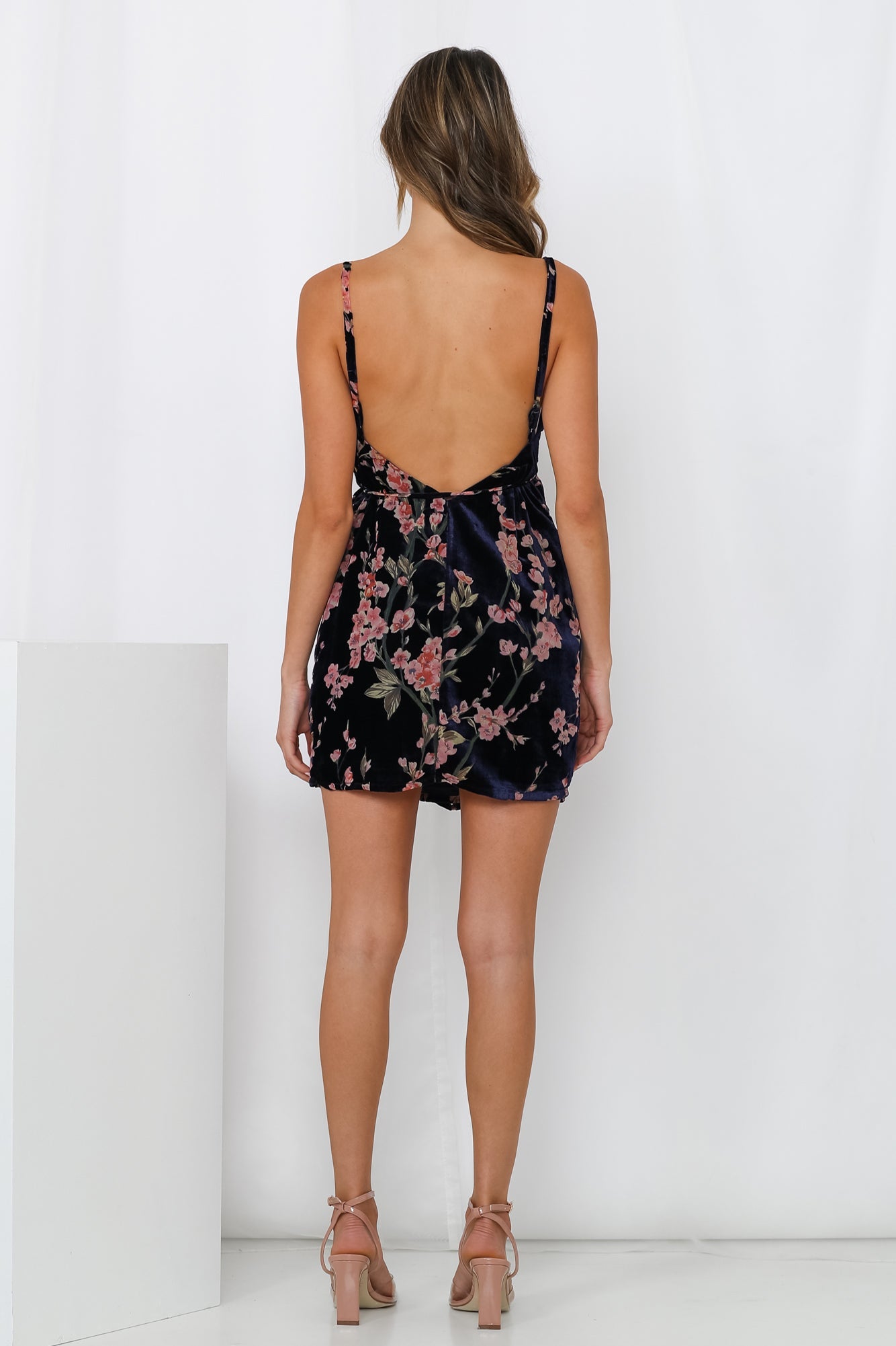 HELLO MOLLY Tuxedo And Wine Night Dress Navy