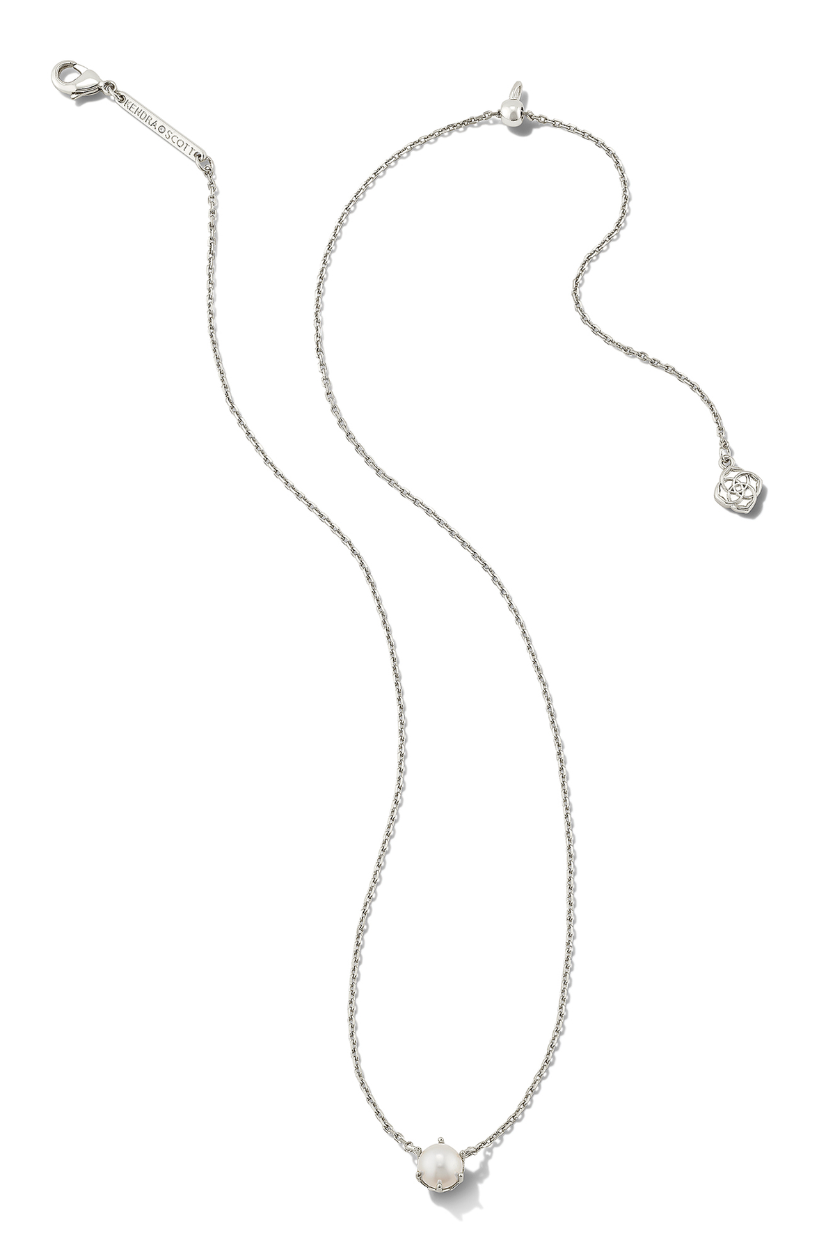 KENDRA SCOTT Ashton Silver Pendant Necklace Silver