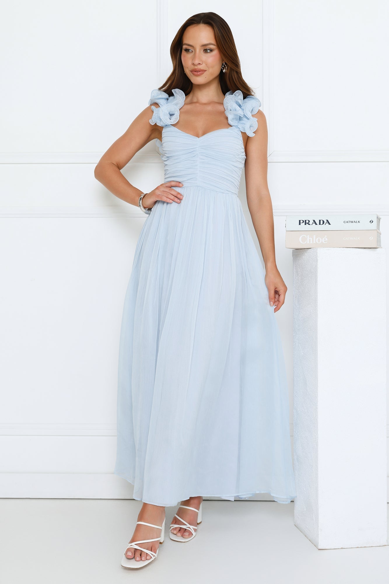 Dusk Pop Maxi Dress Blue