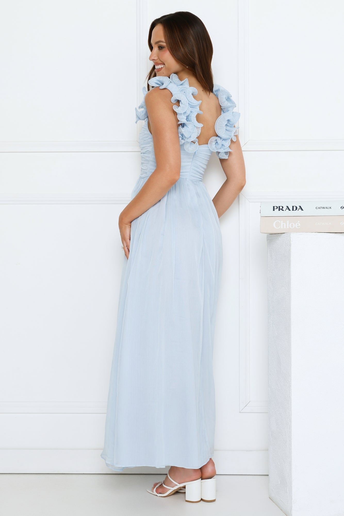 Dusk Pop Maxi Dress Blue