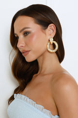 18k Gold Plated Hardware Luxe Earrings Gold