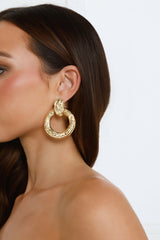 18k Gold Plated Hardware Luxe Earrings Gold